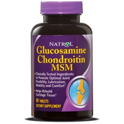 Natrol Glucosamine Chondroitin & MSM 90 таб